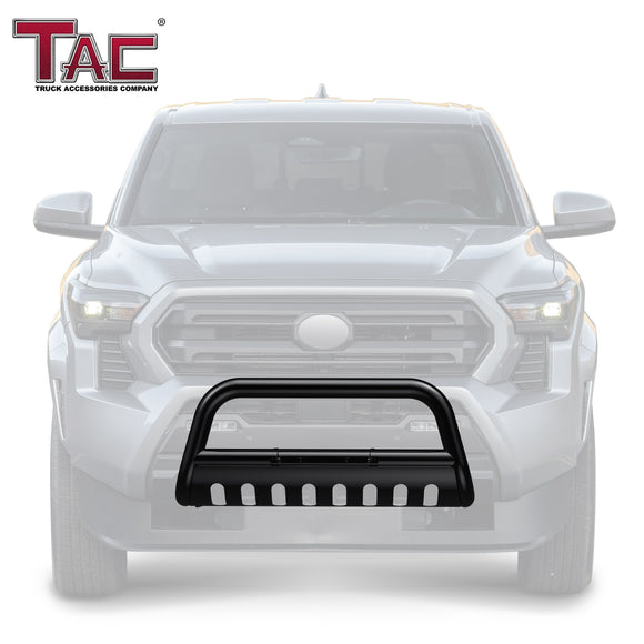 TAC Gloss Black 3" Bull Bar For 2024-2025 Toyota Tacoma Truck Front Bumper Brush Grille Guard Nudge Bar