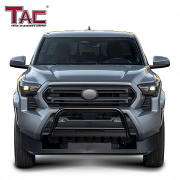 TAC Gloss Black 3" Bull Bar For 2024-2026 Toyota Tacoma Truck Front Bumper Brush Grille Guard Nudge Bar - 0