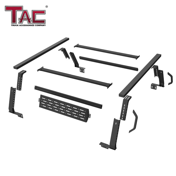TAC Truck Bed Ladder Roof Top Cargo Rack Platform Extension Fits Universal 5-FEET Truck Bed Canoe Bike Kayak Snowboard Luggage Upper Storage Carrier Outdoors Overland Off Road Accessories