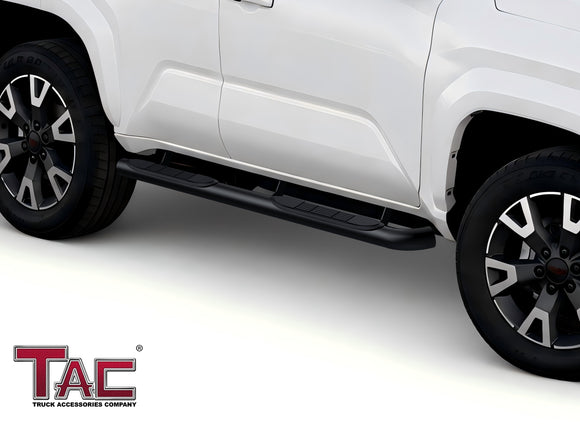 TAC 3" Gloss Black Side Steps Compatible with 2025-2026 Toyota 4Runner| Running Boards| Side Bars| Step Rails| Nerf Bars| Rocker Slider| Pickup Truck Accessories (2 PCS)