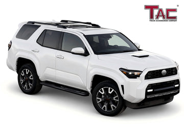 TAC 3" Gloss Black Side Steps Compatible with 2025-2026 Toyota 4Runner| Running Boards| Side Bars| Step Rails| Nerf Bars| Rocker Slider| Pickup Truck Accessories (2 PCS) - 0