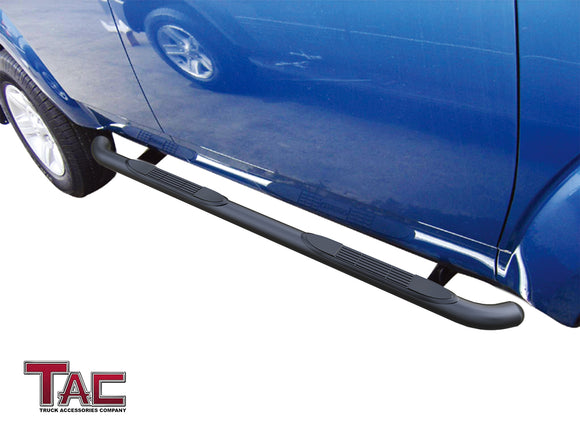 TAC 3" Gloss Black Side Steps Compatible with 2004-2010 Dodge Durango | 2006-2010 Chrysler Aspen| Running Boards| Side Bars| Step Rails| Nerf Bars| Rocker Slider| Pickup Truck Accessories (2 PCS)