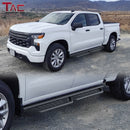TAC Fort Running Boards Fit 2019-2026 Silverado/Sierra 1500 Crew Cab|2020-2026 Silverado/Sierra 2500/3500 Crew Cab |Side Steps |Nerf Bars |Pickup Truck Accessories |Carbon Steel Black 2PCS-6