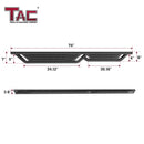 TAC Fort Running Boards Compatible with 2015-2026 Chevy Colorado/GMC Canyon Crew Cab |Side Steps |Nerf Bars |Off-Road Pickup Truck Exterior Accessories |Carbon Steel Fine Texutre Black 2PCS-5