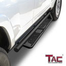 TAC EHD Two-Stair Drop Steps Running Boards Compatible With 2010-2024 Toyota 4Runner| Side Steps| Nerf Bars| Step Rails| Rocker Slider| Pickup Truck Exterior Accessories|  4" Drop| Carbon Steel| Fine Texture Black (2 PCS)-2