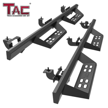 TAC Sniper Running Boards Fit 2018-2026 Jeep Wrangler JL 4 Door|2021-2024 Wrangler JL 4xe Truck Pickup 4" Fine Texture Black Side Steps Nerf Bars 2pcs