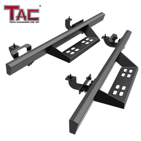 TAC Sniper Running Boards Fit 2018-2025 Jeep Wrangler JL 2 Door Truck Pickup 4" Fine Texture Black Side Steps Nerf Bars 2pcs