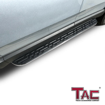 TAC Cobra Running Boards Compatible With 2022-2024 Rivian R1S R1T SUV Side Steps Nerf Bars Step Rails Aluminum Black Off-Road City Exterior Accessories 2 pcs - 0