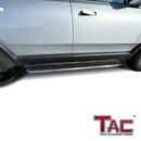 TAC Cobra Running Boards Compatible With 2022-2024 RIVIAN R1S R1T SUV Side Steps Nerf Bars Step Rails Aluminum Black Off-Road City Exterior Accessories 2 pieces one pair-3