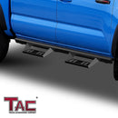 TAC Sniper Running Boards Fit 2024-2025 Tacoma Double Cab (Incl. Hybrid model) Truck Pickup 4"  Fine Texture Black Side Steps Nerf Bars-4