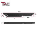 TAC Fort Running Boards Compatible with 2010-2024 4Runner (Exclude 10-13 SR5/10-24 Limited/20-21 Nightshade/22-24 TRD Sport) |Side Steps |Nerf Bars |Automotive Accessories |Carbon Steel Black 2PCS-6