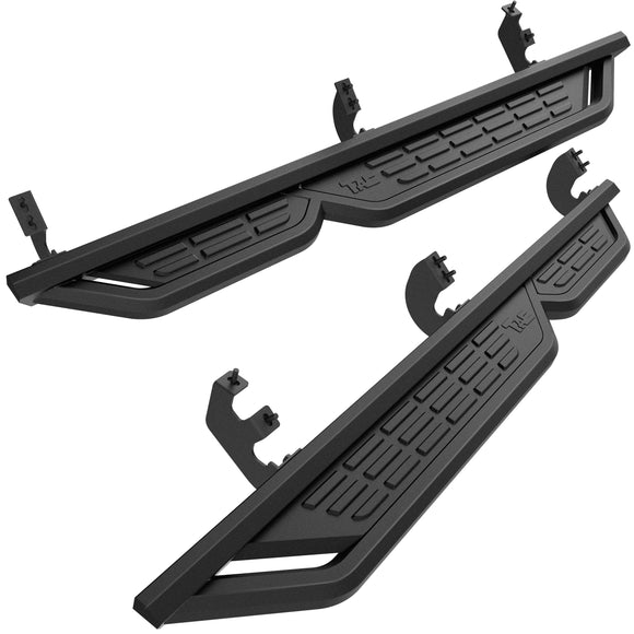 TAC Fort Running Boards Compatible with 2025-2026 Toyota 4Runner |Side Steps |Nerf Bars |Automotive SUV Exterior Accessories |Carbon Steel Fine Texutre Black 2PCS