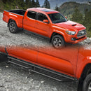 TAC Fort Running Boards Compatible with 2005-2023 Toyota Tacoma Double Cab |Side Steps |Nerf Bars |Off-Road Pickup Truck Exterior Accessories |Carbon Steel Fine Texutre Black 2PCS-6