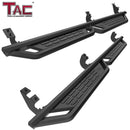 TAC Fort Running Boards Compatible with 2005-2023 Toyota Tacoma Double Cab |Side Steps |Nerf Bars |Off-Road Pickup Truck Exterior Accessories |Carbon Steel Fine Texutre Black 2PCS-1