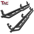 TAC Rocker Running Boards Compatible With 2005-2023 Toyota Tacoma Double Cab| Side Steps| Nerf Bars| Step Bars| Step Rails| Rock Sliders| Carbon Steel| Pickup Truck Accessories| Fine Texture Black (2 PCS)-1