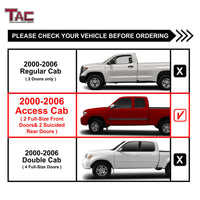 TAC Side Steps fit 2000-2006 Toyota Tundra Access Cab 3" Black Side Bars Nerf Bars Step Rails Running Boards Off Road Automotive Exterior Accessories (2 Pieces Running Boards)