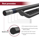 TAC Gen5 Running Boards Compatible with 2015-2026 F150 Supercrew Cab| 2022-2026 F150 Lightning EV| 2017-2026 Super Duty Crew Cab| 4" Drop Side Steps Nerf Bars| Pickup Truck| Fine Texture Black (2pcs)-7