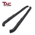 TAC Side Steps Running Boards Fit 2022-2023 Toyota Tundra CrewMax Truck Pickup 3” Texture Black Side Bars Nerf Bars Off Road Accessories 2pcs