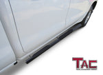 TAC Fine Texture 4" Side Steps for 2019-2022 Chevy Silverado/GMC Sierra 1500 | 2020-2022 Chevy Silverado/GMC Sierra 2500/3500 Double Cab Truck | Running Boards | Nerf Bar | Side Bar