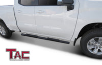 TAC Fine Texture 4" Side Steps for 2019-2024 Chevy Silverado/GMC Sierra 1500 | 2020-2024 Chevy Silverado/GMC Sierra 2500/3500 Double Cab Truck | Running Boards | Nerf Bar | Side Bar