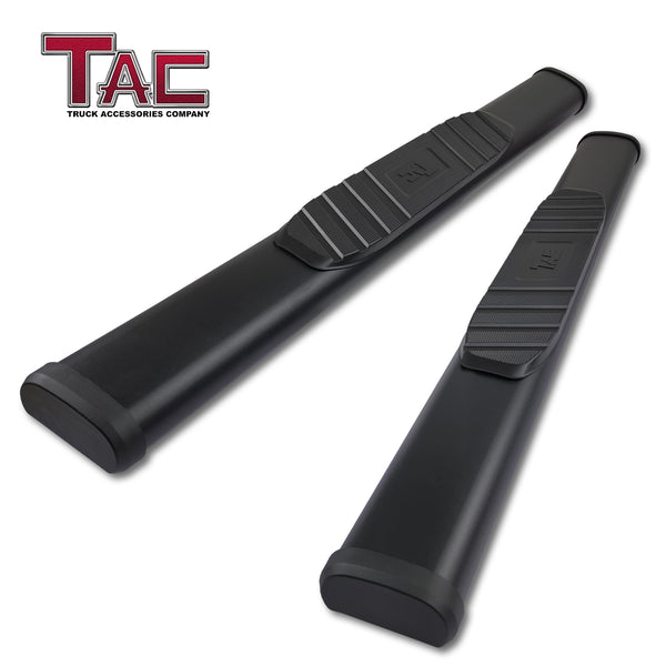 TAC Arrow Side Steps Running Boards Compatible with 2021-2023 Ford Bronco 2 Door SUV 5” Aluminum Texture Black Step Rails Nerf Bars Lightweight Off Road Accessories 2Pcs