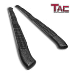 TAC Heavy Texture Black PNC Side Steps For 2019-2024 Dodge Ram 1500 Crew Cab (Excl. 2019-2024 RAM 1500 Classic) Truck | Running Boards | Nerf Bars | Side Bars