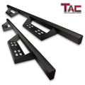 TAC Sniper Running Boards Compatible with 2015-2023 Chevy Colorado/GMC Canyon Crew Cab Truck Pickup 4" Drop Fine Texture Black Side Steps Nerf Bars Rock Slider Armor Off-Road Accessories (2pcs)