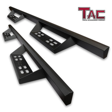 TAC Sniper Running Boards Compatible with 2020-2023 Jeep Gladiator Truck Pickup 4" Drop Fine Texture Black Side Steps Nerf Bars Rock Slider Armor Off-Road Accessories (2pcs)