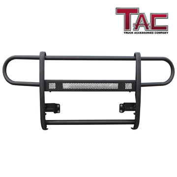 TAC Grill Guard Compatible with 2021-2026 Ford Bronco SUV Front Runner Guard BLK Brush Nudge Push Bull Bar