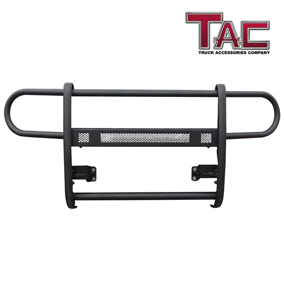 TAC Grill Guard Compatible with 2021-2025 Ford Bronco SUV Front Runner Guard BLK Brush Nudge Push Bull Bar