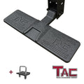 TAC Hitch Step Fits 2” Hitch Receiver 5" Width SUV Pickup Truck Van Bumper Protector Universal Heavy Duty Steel Black Lock Pin and Stainless Steel Hitch Tightener Included