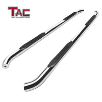 TAC Side Steps Running Boards Compatible with 2022-2024 Jeep Grand Cherokee (Exclude 2021-2024 Grand Cherokee L / 2022-2024 4xe Models) SUV 3" Stainless Steel Side Bars Step Rails Nerf Bars Off Road Accessories 2 pcs