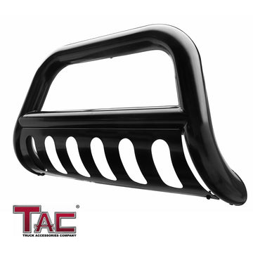 TAC Bull Bar Compatible With 2022-2026 Toyota Tundra Pickup Truck 3 inch Black Front Bumper Grille Guard Brush Guard (With Skid Plate)