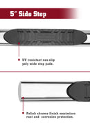 TAC Stainless Steel 5" Oval Straight Side Steps Running Boards for 2019-2023 Ford Ranger SuperCrew Cab Truck Pickup Side Bars Step Rails Nerf Bars (2 pcs)-4