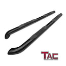 TAC 3" Gloss Black Side Steps Compatible with 2013-2021 Nissan Pathfinder | 2013-2016 Infiniti QX60| Running Boards| Side Bars| Step Rails| Nerf Bars| Rocker Slider| Pickup Truck Accessories (2 PCS)-1