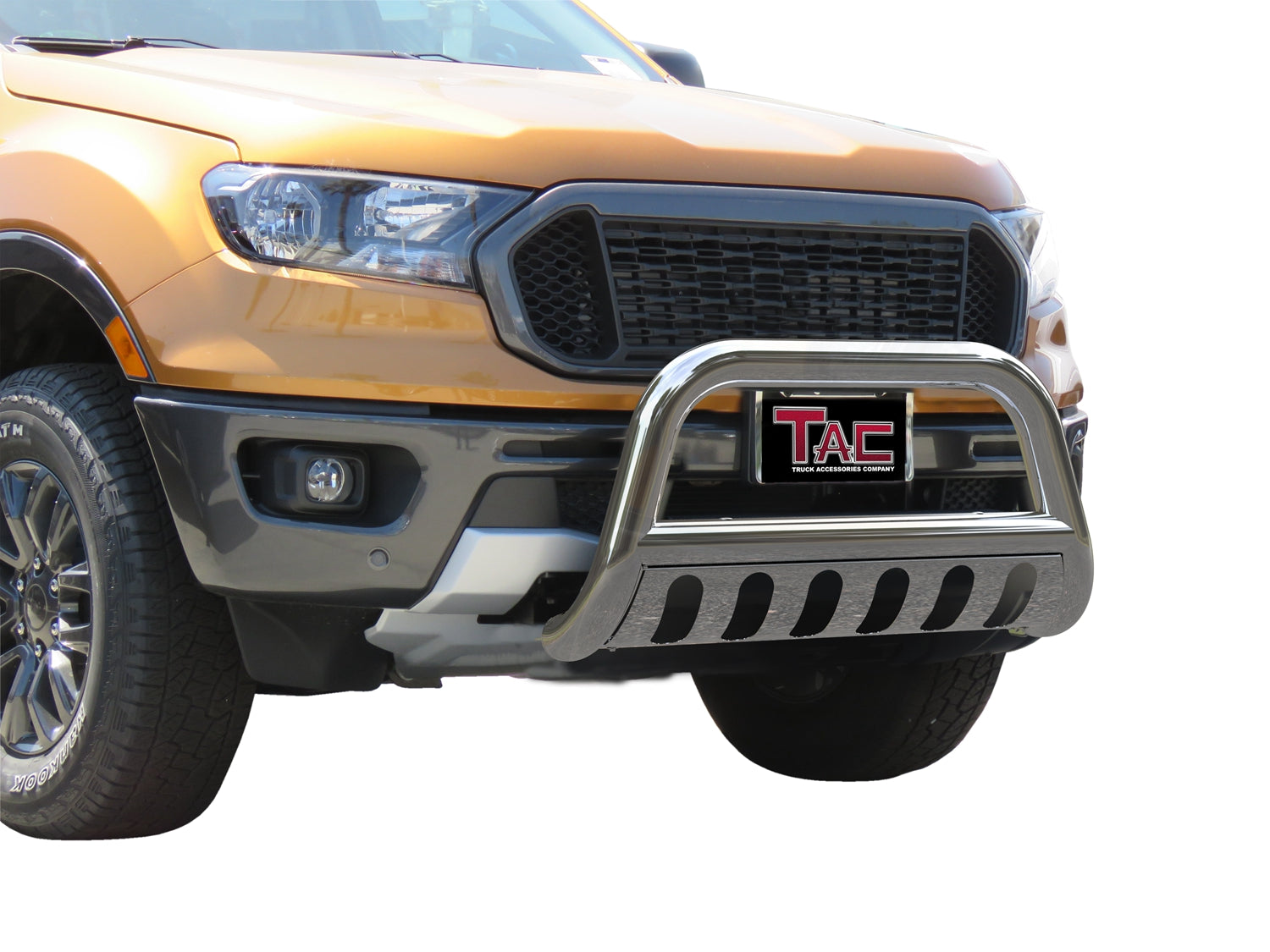 TAC Stainless Steel 3" Bull Bar for 2019-2023 Ford Ranger Truck Front Bumper Brush Grille Guard Nudge Bar