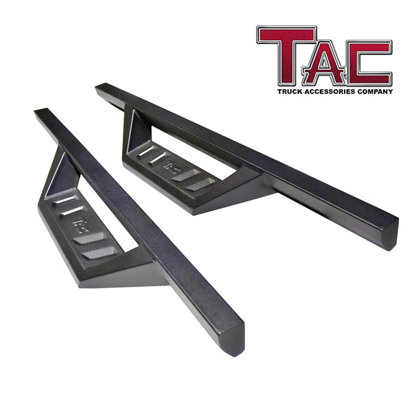 TAC Sidewinder Running Boards Fit 2021-2024 Ford Bronco 2 Door SUV 4” Drop Side Steps Nerf Bars Rock Slider Fine Texture Black Off-Road Accessories (2pcs)