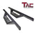 TAC Sidewinder Running Boards Fit 2019-2024 Chevy Silverado/GMC Sierra 1500 | 2020-2024 2500/3500 Regular Cab SUV 4” Drop Fine Texture Black Side Steps Nerf Bars Rock Slider Armor Off-Road (2pcs)