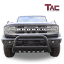 TAC Bull Bar for 2021-2025 Ford Bronco SUV 3" Black Front Bumper Grille Guard Brush Guard Rock Armor Front Protection Accessories-2