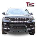 TAC Bull Bar Compatible with 2021-2025 Jeep Grand Cherokee L / 2022-2025 Grand Cherokee / 2022-2024 Grand Cherokee 4xe SUV 3" Black Front Bumper Grille Guard Brush Guard Off Road Accessories-2