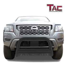 TAC Bull Bar Compatible with 2022-2025 Nissan Frontier Pickup Truck 3" Black Front Bumper Grille Guard Brush Guard Off Road Accessories - 0