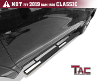 TAC Stainless Steel 5" Oval Straight Side Steps For 2019-2023 Dodge Ram 1500 Crew Cab (Excl. 19-23 RAM 1500 Classic) | Running Boards | Nerf Bar | Side Bar