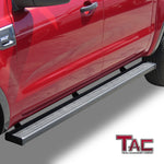 TAC Spear Running Boards Compatible with 2019-2023 Ford Ranger SuperCrew Cab 6" Side Step Rail Nerf Bar Truck Accessories Aluminum Texture Black Width Body and Soft top Lightweight 2Pcs