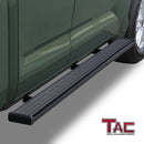 TAC Spear Running Boards Compatible with 2022-2025 Toyota Tundra Double Cab 6" Side Step Rail Nerf Bar Truck Accessories Aluminum Texture Black Width Body and Soft top Lightweight 2Pcs-2