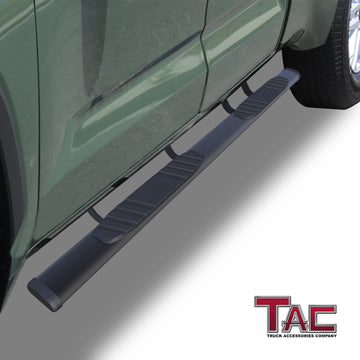 TAC Arrow Side Steps Running Boards Compatible with 2022-2026 Toyota Tundra Double Cab Truck Pickup 5" Width Aluminum Texture Rails Nerf Bars Lightweight Off-Road Accessories 2pcs - 0