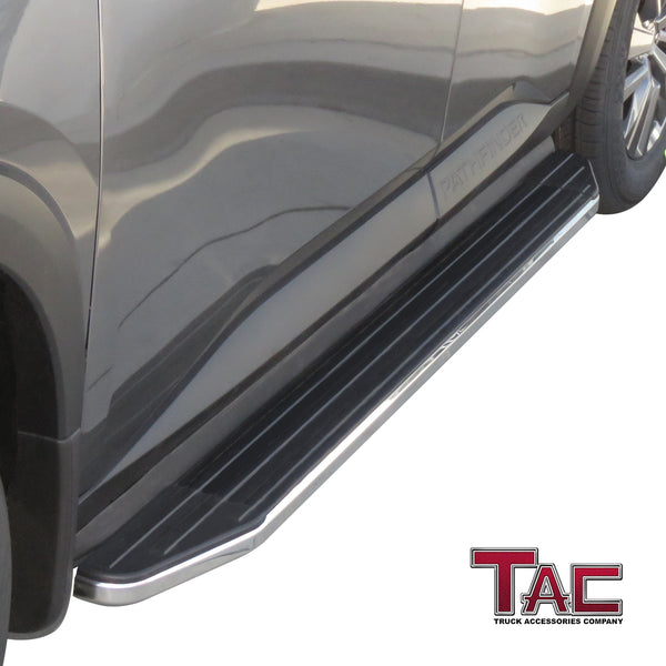 TAC Running Boards Compatible with 2022-2024 Nissan Pathfinder SUV 5.5” Aluminum Black Side Steps Nerf Bars Step Rails Exterior Accessories 2 Pieces