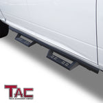 TAC Sniper Running Boards Fit 2009-2018 Dodge RAM 1500|2010-2022 2500/3500 Crew Cab|2019-2023 RAM 1500 Classic (Excl. RAM 2500/3500/4500/5500 Chassis Cab Diesel Models) 4" Side Steps Nerf Bars 2pcs