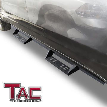 TAC Sniper Running Boards Compatible with 2019-2026 Ram 1500 Crew Cab(Excl. 2019-2024 Ram 1500 Classic) Truck Pickup 4" Drop Fine Texture Black Side Steps Nerf Bars Off-Road Accessories (2pcs) - 0