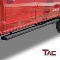 TAC Spear Running Boards Compatible with 2015-2023 Ford F150/2022-2023 F150 Lightning EV SuperCrew Cab | 2017-2023 Ford F250/350 Super Duty Crew Cab 6" Side step rail nerf bar truck accessories texture