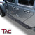 TAC Running Boards Fit 2020-2023 Jeep Gladiator JT Rocker Steps Pickup Truck Side Steps Nerf Bars Rock Slider Armor Off-Road Accessories Fine Texture Black (2pcs)